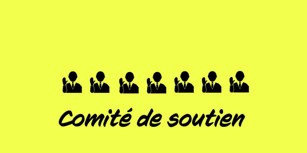 Le comité de soutien s&rsquo;affiche
